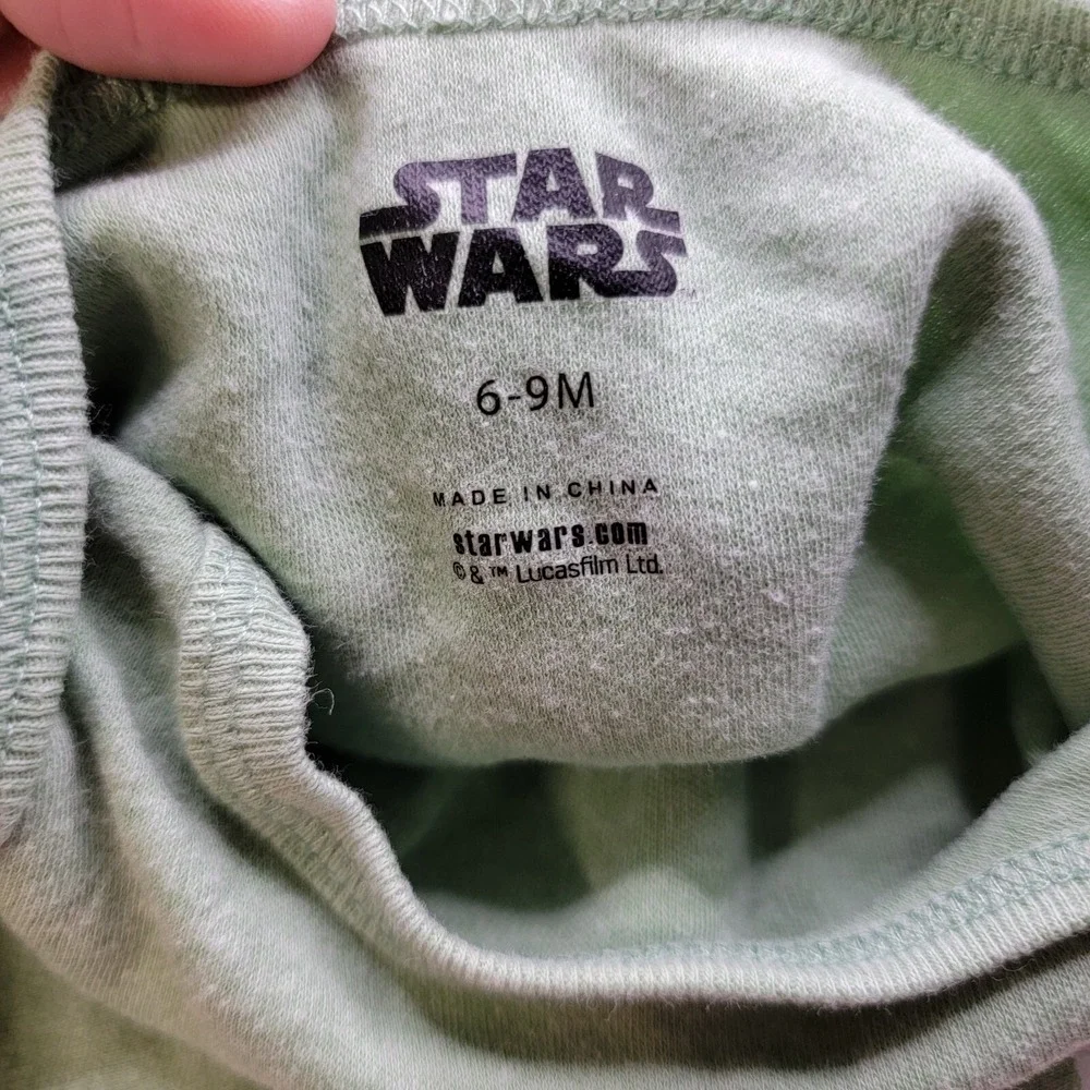 Disney Star Wars Baby Yoda, Long Sleeve Bodysuit, 6-9 Months